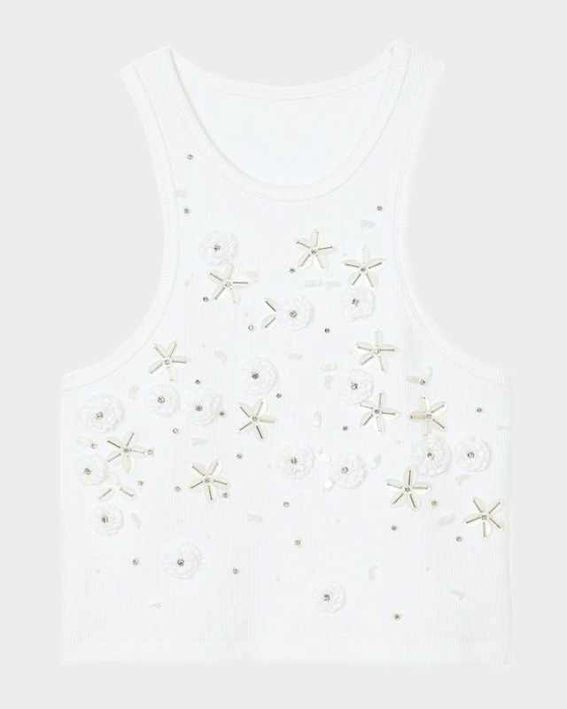 Oasis Embellished Racerback Tank Top